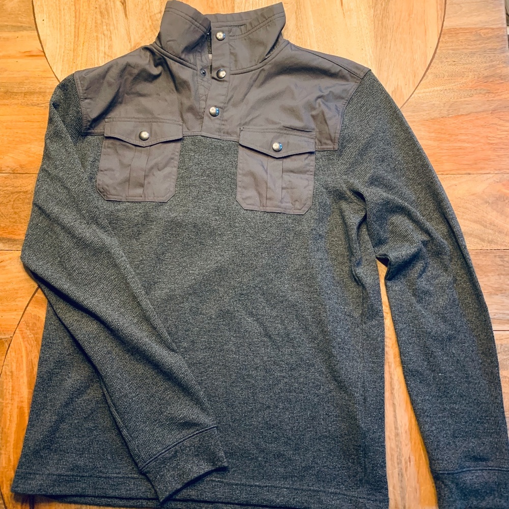 Banana Republic Military Sweater Gray L NWOT